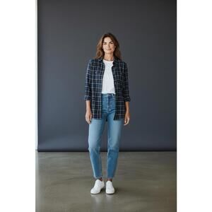 CHAPS Ralph Lauren Women’s Green Plaid Shirt Long Sleeve Size XL